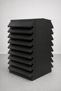 AcoustiCover warmtepomp omkasting zwart RAL9005 - maat L
